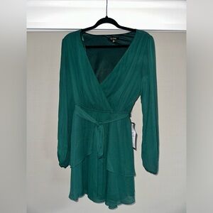 NWT City Studio Green Wrap Dress